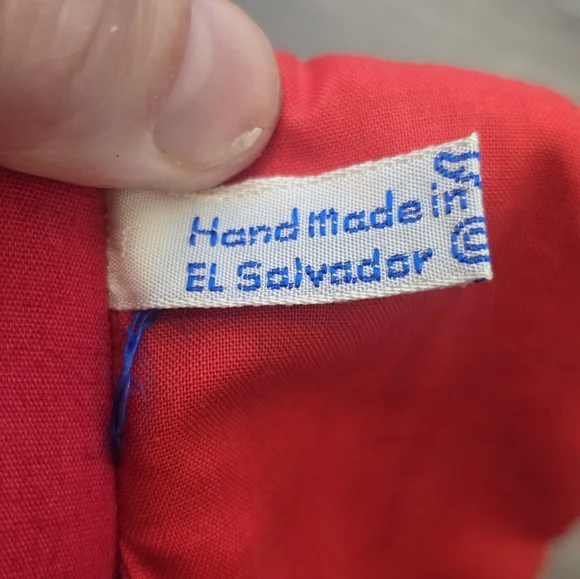 Handmade In El Salvador 1984 Red Bird On Branch Stuffed - Picture 8 of 10